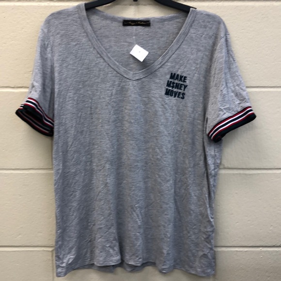 Short sleeve grey women’s tee S Make M$NEY MOVES - Picture 1 of 6
